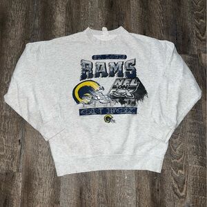 St‎ Louis Rams NFL ON FOX 1996 S/M Sports Original Big Logo Pullover